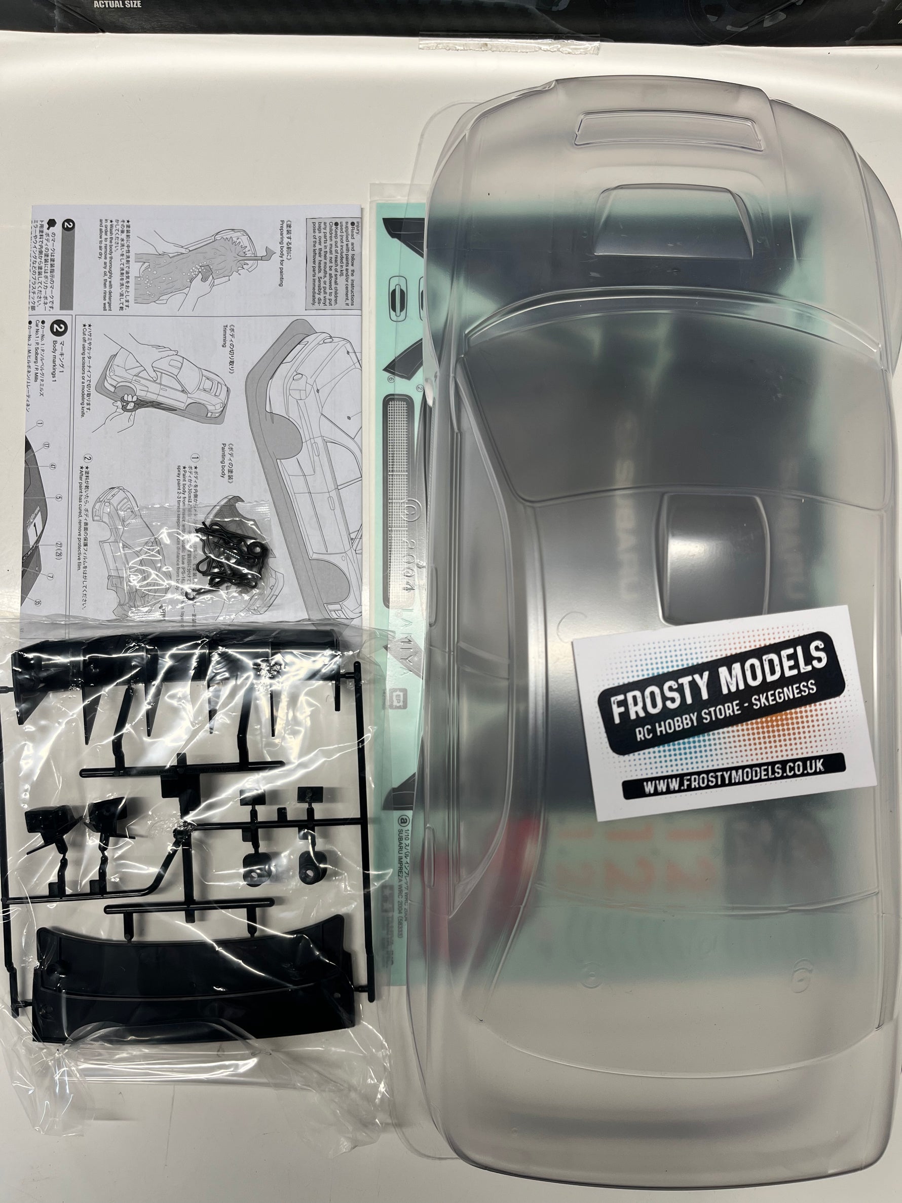 TAMIYA - 1/10 SUBARU IMPREZA 2004 190MM BODY SHELL - NOT PAINTED (FROM 47372)
