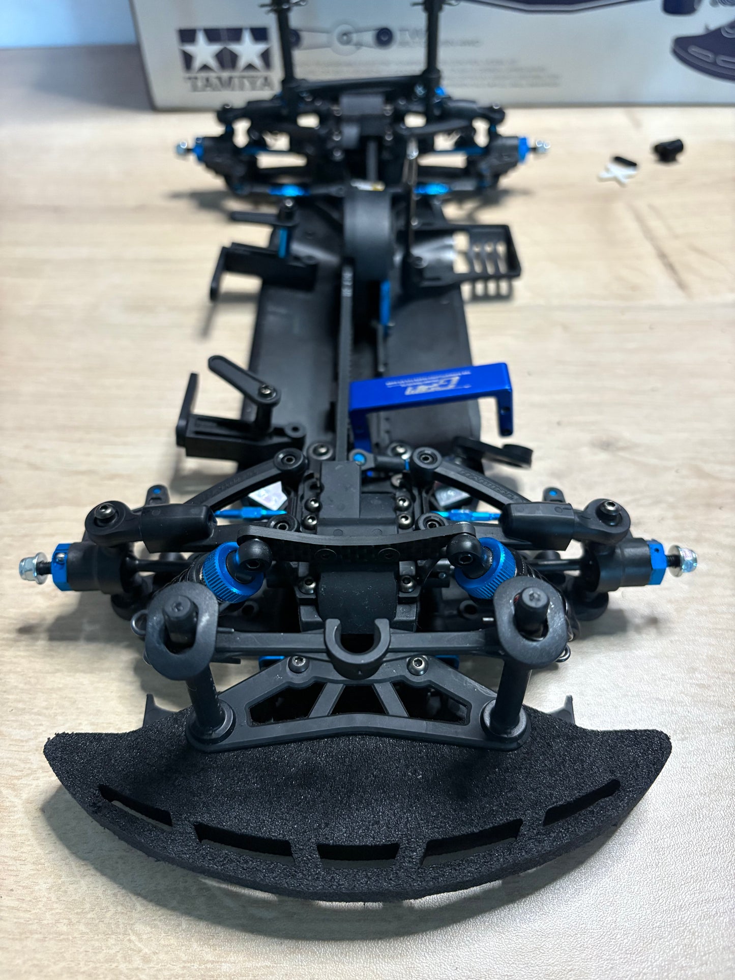 Tamiya TA08 Pro with Optional Parts - Good working order - Used, with box, manual and spares.