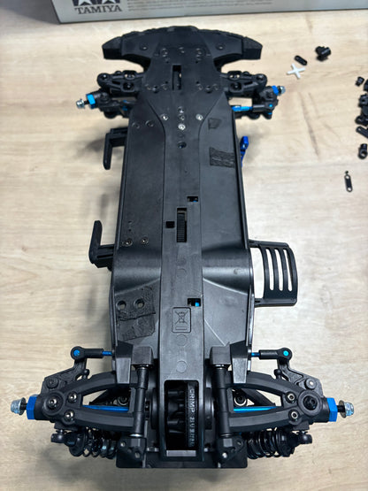 Tamiya TA08 Pro with Optional Parts - Good working order - Used, with box, manual and spares.