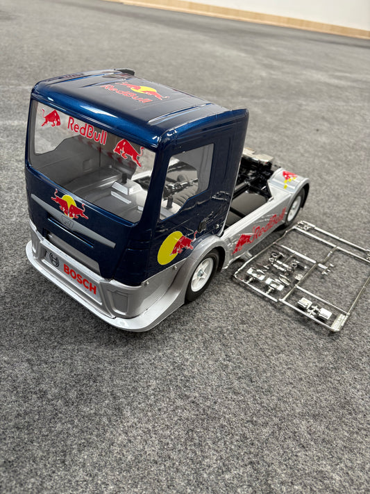 TAMIYA - Pre-Made Man RedBull Euro Race Truck - RC 4WD 1/10 TT01E (WITH ESC & MOTOR Only)