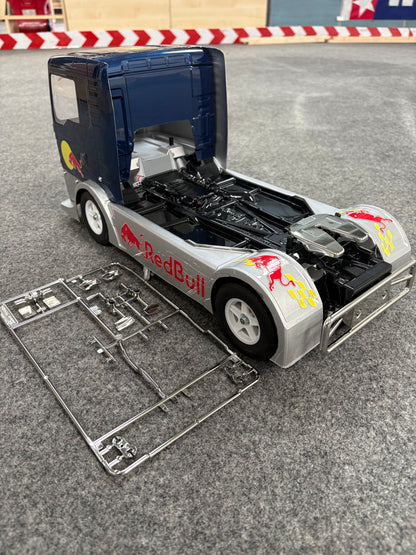 TAMIYA - Pre-Made Man RedBull Euro Race Truck - RC 4WD 1/10 TT01E (WITH ESC & MOTOR Only)
