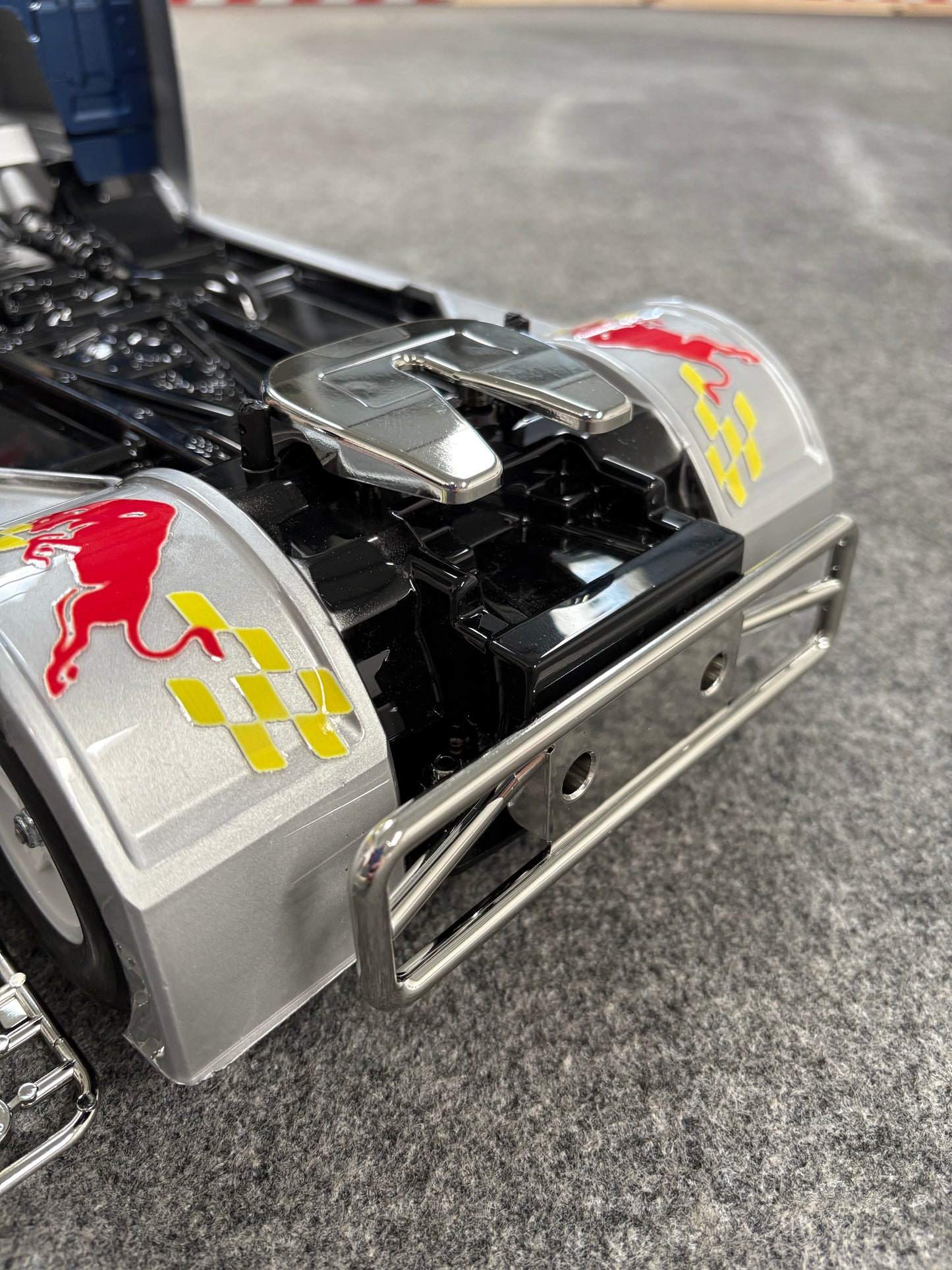 TAMIYA - Pre-Made Man RedBull Euro Race Truck - RC 4WD 1/10 TT01E (WITH ESC & MOTOR Only)