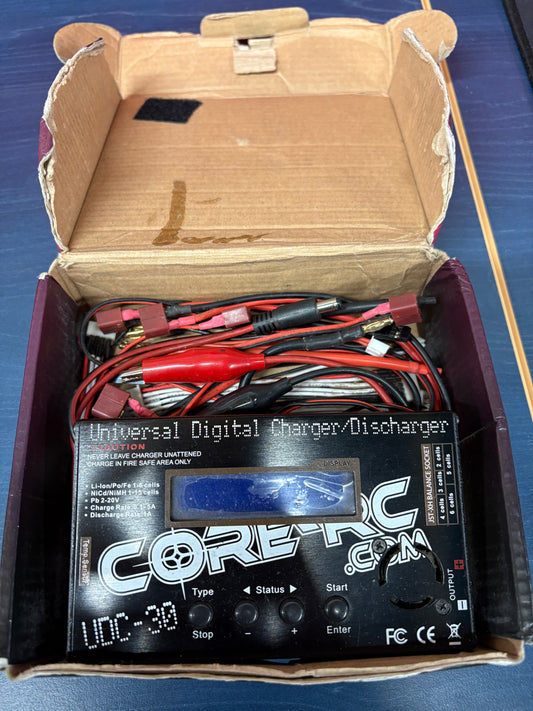 Used - Vintage RC Core-RC UDC 30 Universal Digital Charger - DC12v