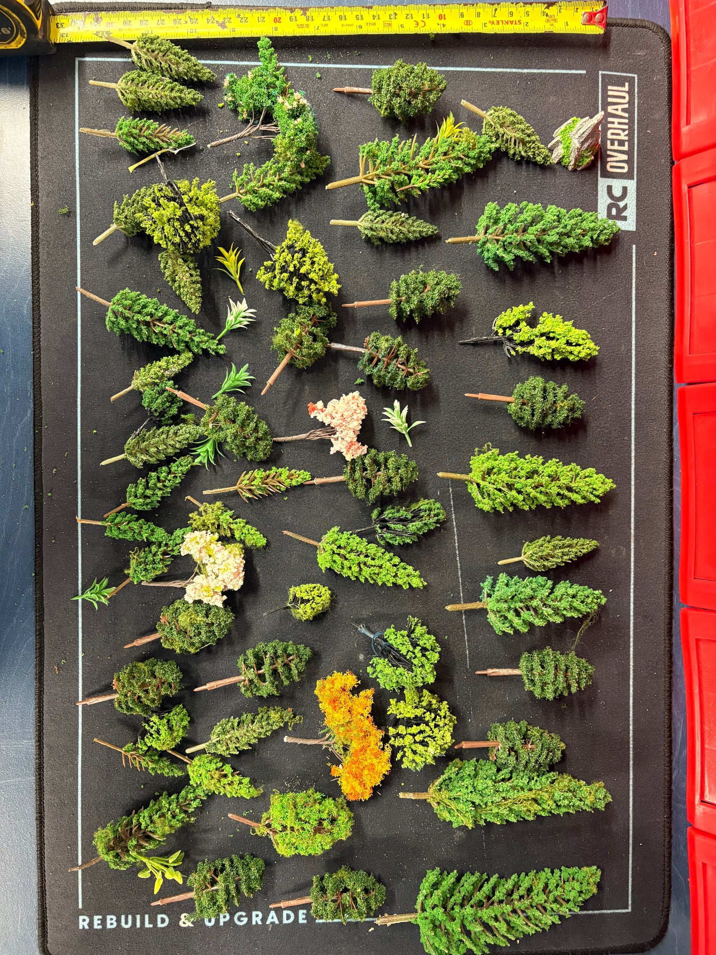 Model Trees scenery - 2cm to 10cm average