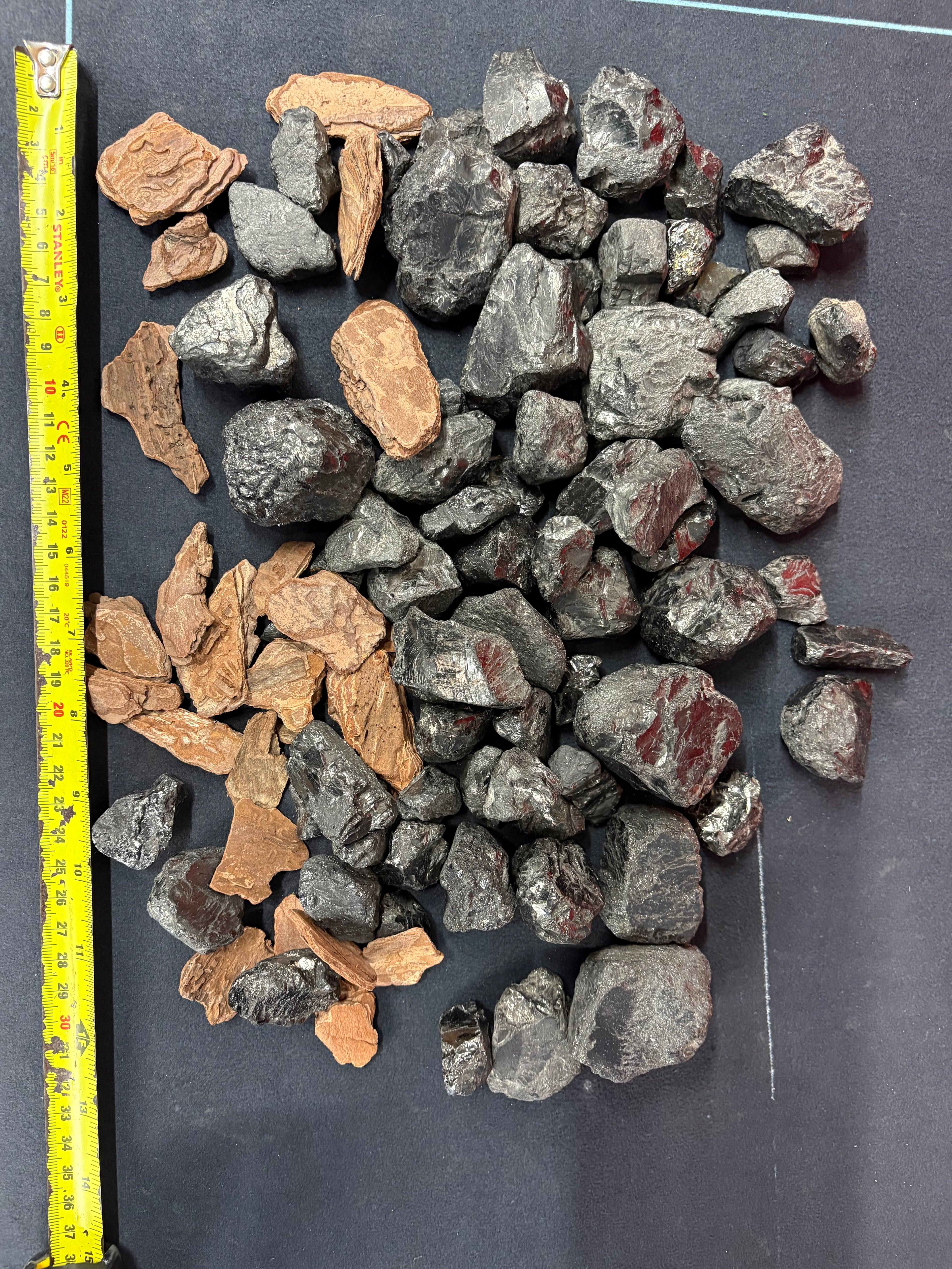 Model Black Rocks (wood and plastic) scenery - 2cm to 5cm average