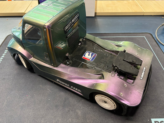 Used - Tamiya TT01E Two-tone Buggra Euro Truck - Just add radio, servo, battery and charger to complete