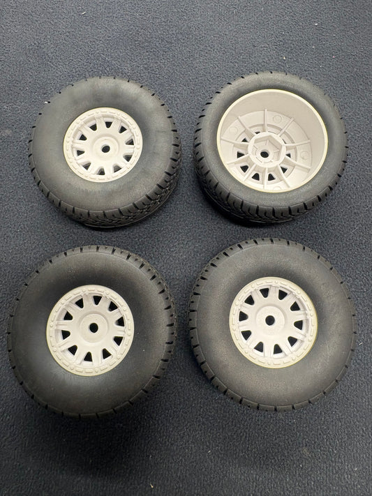 ARRMA Grom Short Course wheels and tires (raced only once) 12mm hex (1:18th scale)