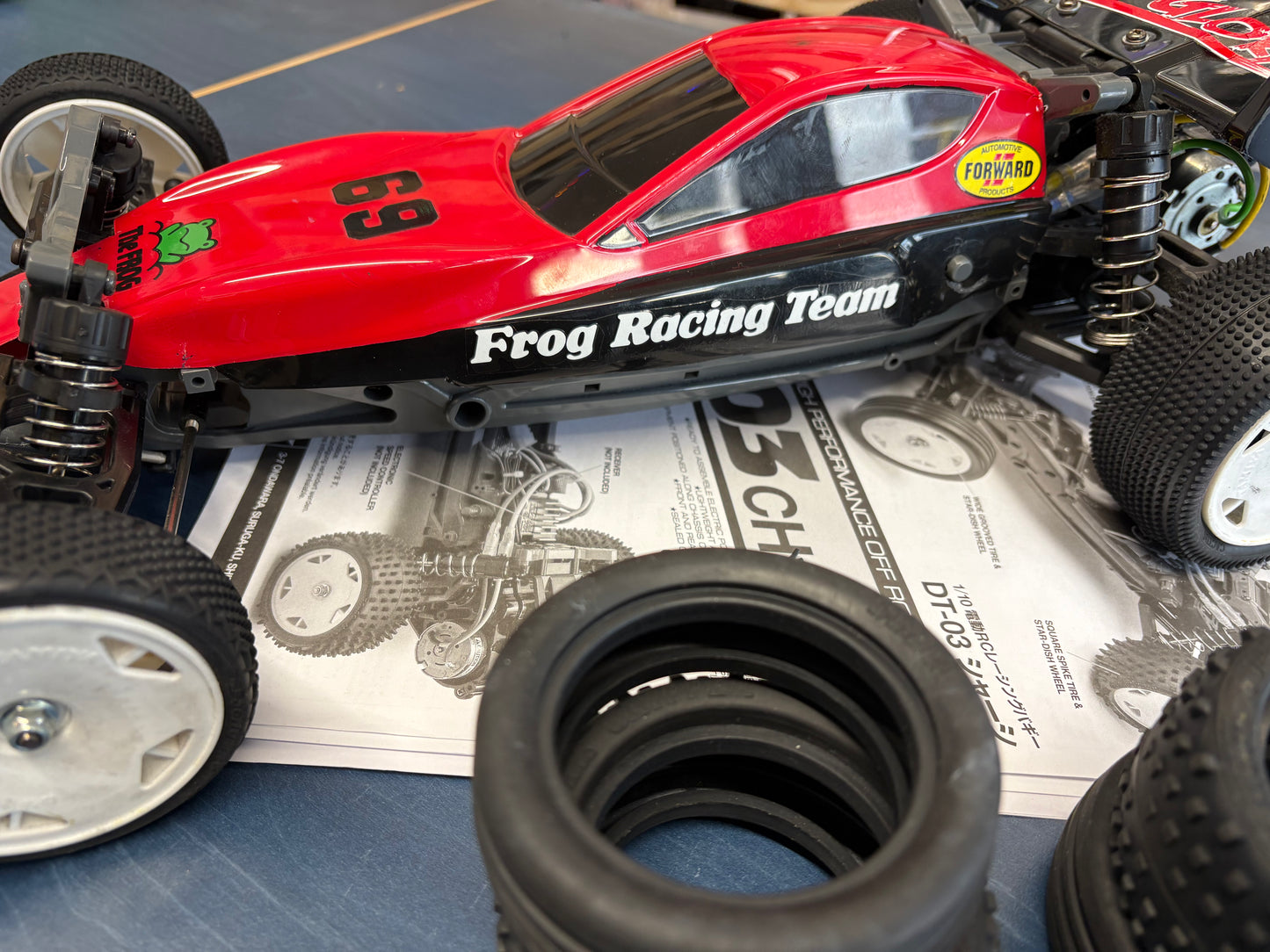 Used - Tamiya DT03 Frog Racing Team 1/10 2WD Buggy (Motor & ESC included) (Needs Radio, battery & charger)