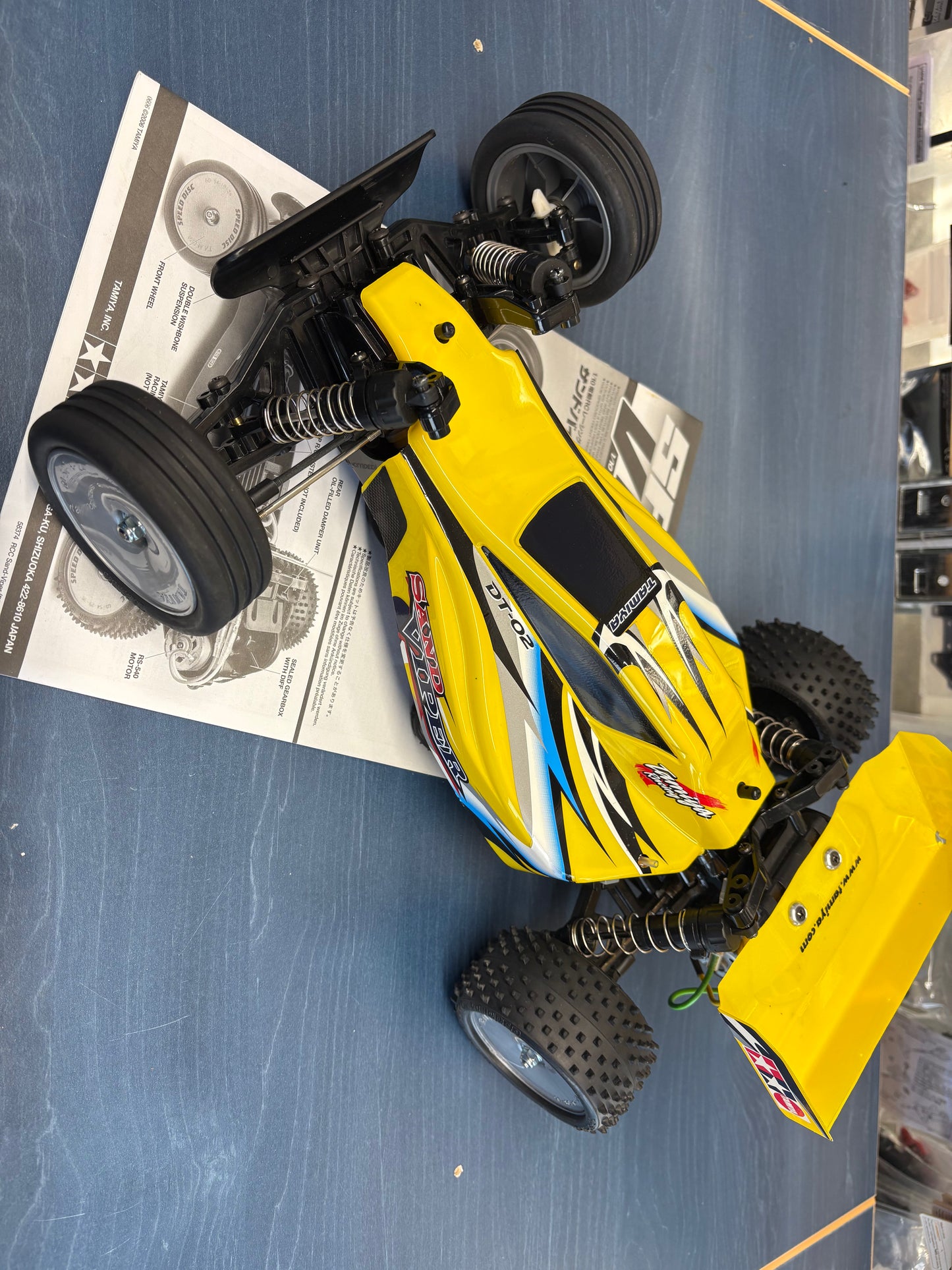 Tamiya - Used Sand Viper 2WD 1/10 Buggy (includes Metal Geared Servo, Bearings, motor and ESC) (needs radio, battery and charger)