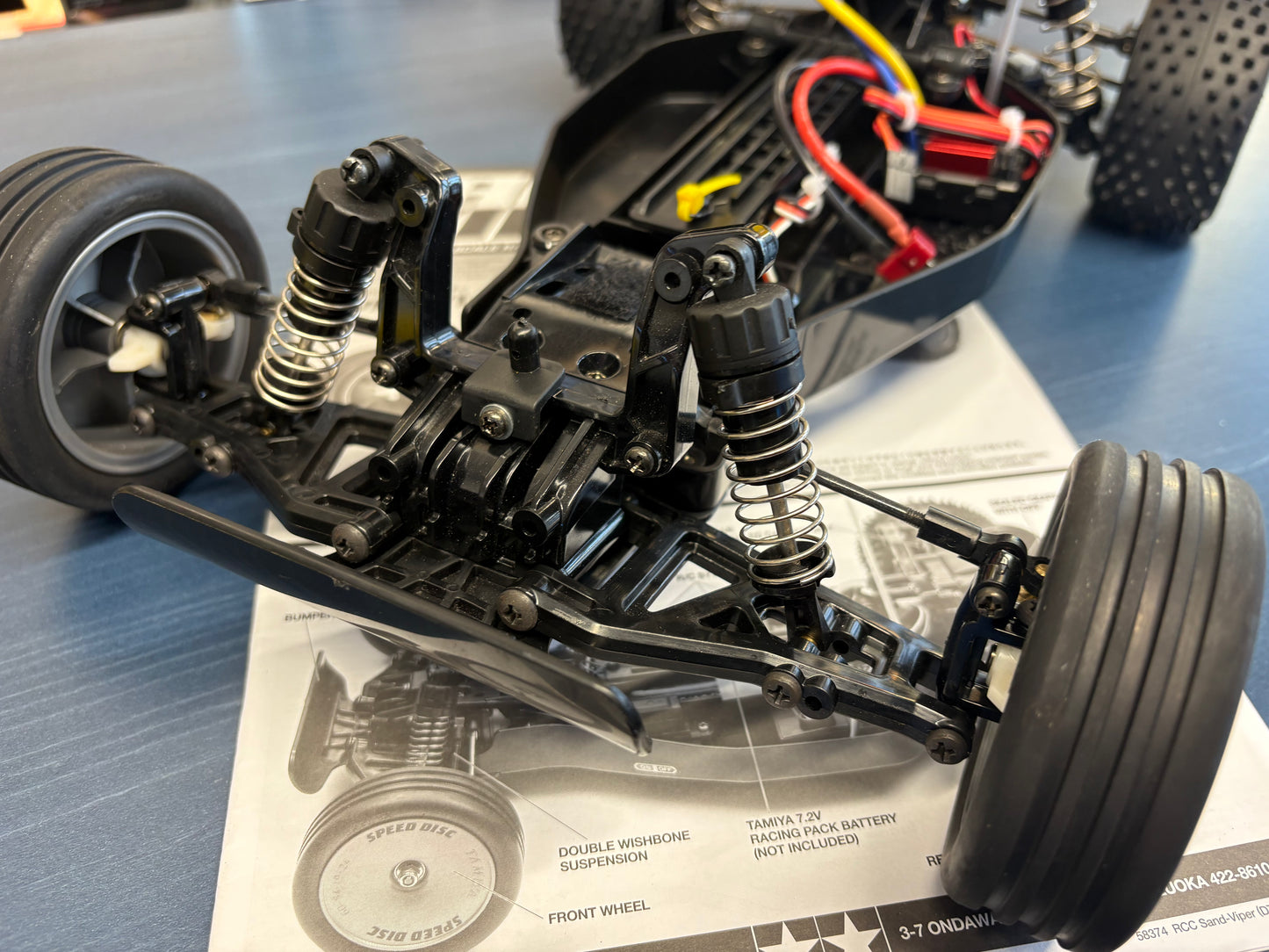 Tamiya - Used Sand Viper 2WD 1/10 Buggy (includes Metal Geared Servo, Bearings, motor and ESC) (needs radio, battery and charger)