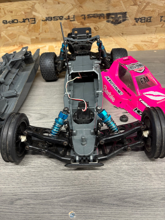 Spares or Repairs - Tamiya DT03 2WD Buggy with spares - no electrics (needs new front shock tower to fix)