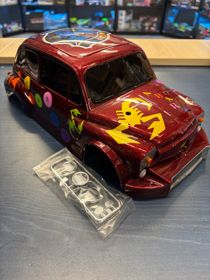 Tamiya - (210mm SWB) FIAT ABRATH RALLY Airbrushed  - For 1/10 M-Chassis MTC (W-165mm x Wheelbase-2310mm) (all airbrushed, no stickers)