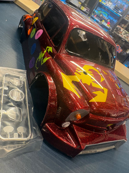 Tamiya - (210mm SWB) FIAT ABRATH RALLY Airbrushed  - For 1/10 M-Chassis MTC (W-165mm x Wheelbase-2310mm) (all airbrushed, no stickers)