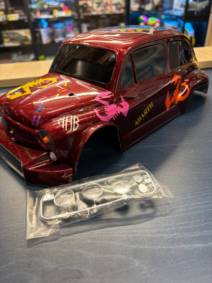 Tamiya - (210mm SWB) FIAT ABRATH RALLY Airbrushed  - For 1/10 M-Chassis MTC (W-165mm x Wheelbase-2310mm) (all airbrushed, no stickers)