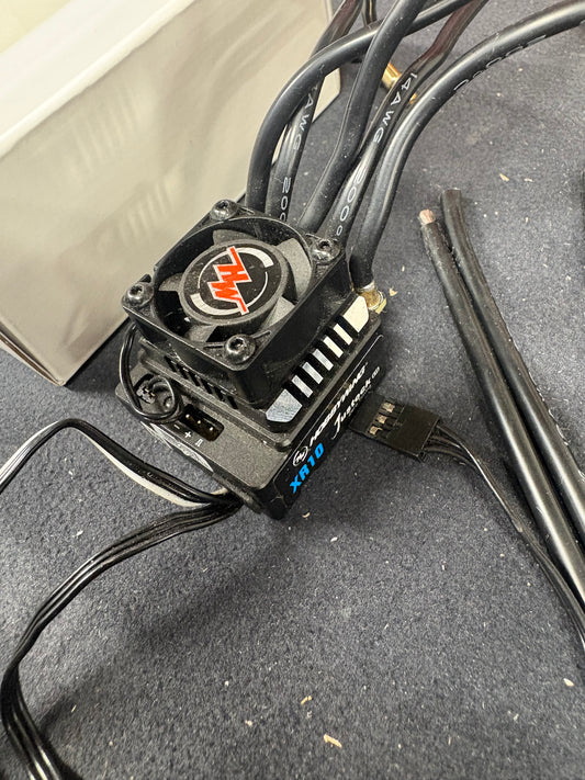 USED - HOBBYWING - XERUN XR10 JUSTOCK G3S 1/10 ESC - (USED ONLY ONCE) HW30112005 (IDEAL FOR 1/12 & 1/10 STOCK CLASS) (Has lock down 4/5mm Bullets))