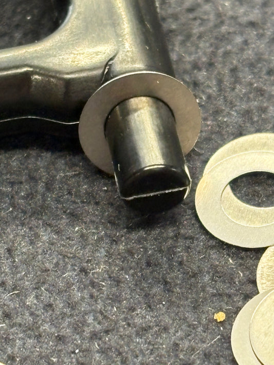 Steel Shims (10pcs) - 5mm (bore) x 9mm (diameter) - Shim Thickness: 0.1mm (Fits Tamiya TT01E & TT02)