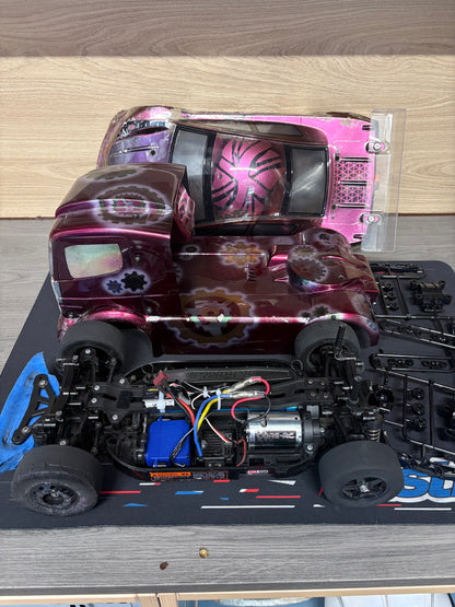 Ex-Hire Car - Used Tamiya TT01E 4wd RC Car - Radio, ESC & Motor included - Needs Battery & Charger to complete (Car & Euo Truck Body included)