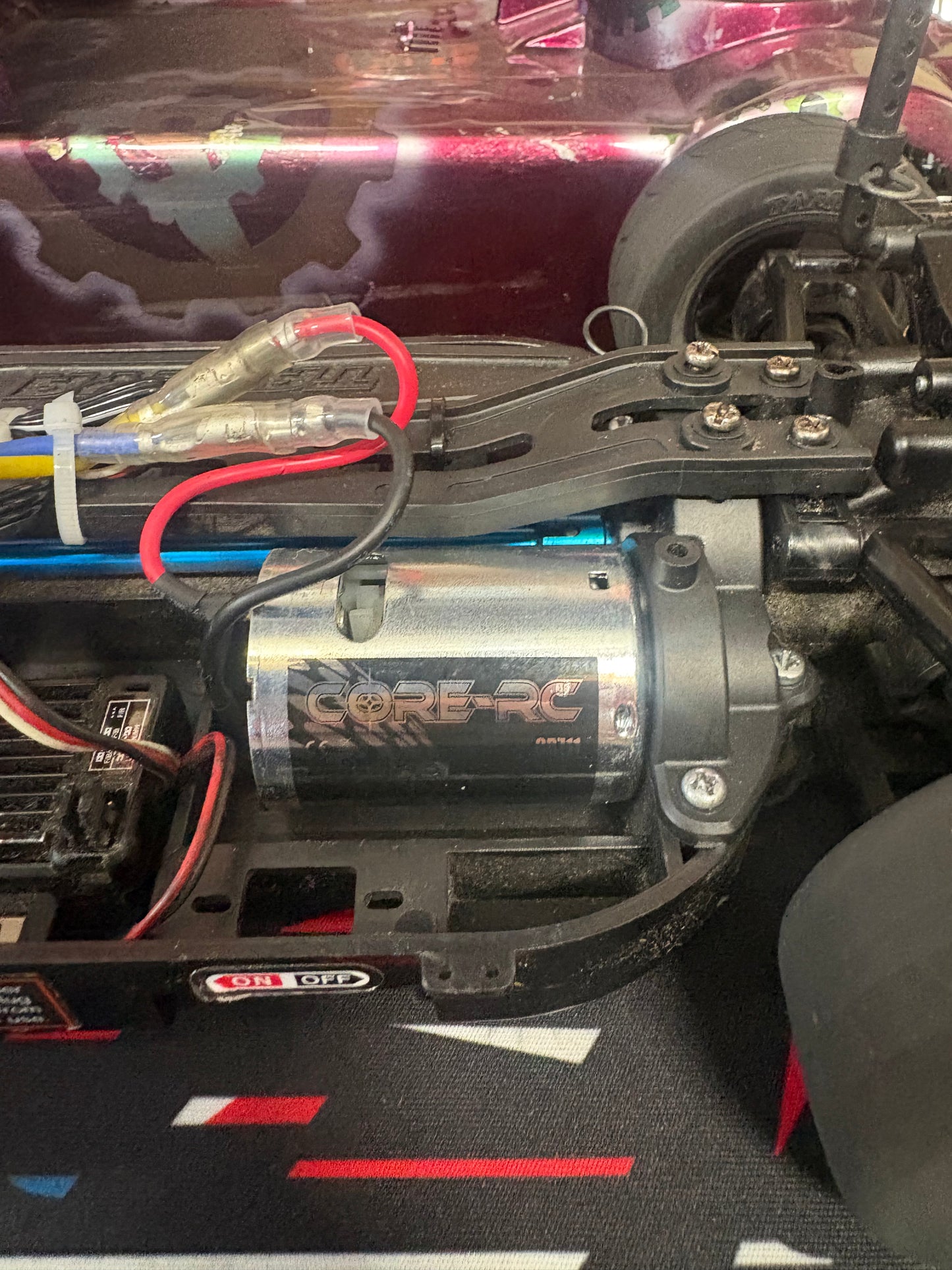Ex-Hire Car - Used Tamiya TT01E 4wd RC Car - Radio, ESC & Motor included - Needs Battery & Charger to complete (Car & Euo Truck Body included)