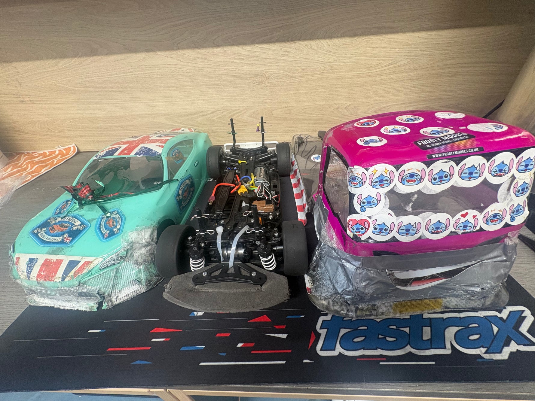 Ex-Hire Car - Used Tamiya TT01E 4wd RC Car - Radio, ESC & Motor included - Needs Battery & Charger to complete (Car & Euo Truck Body included)
