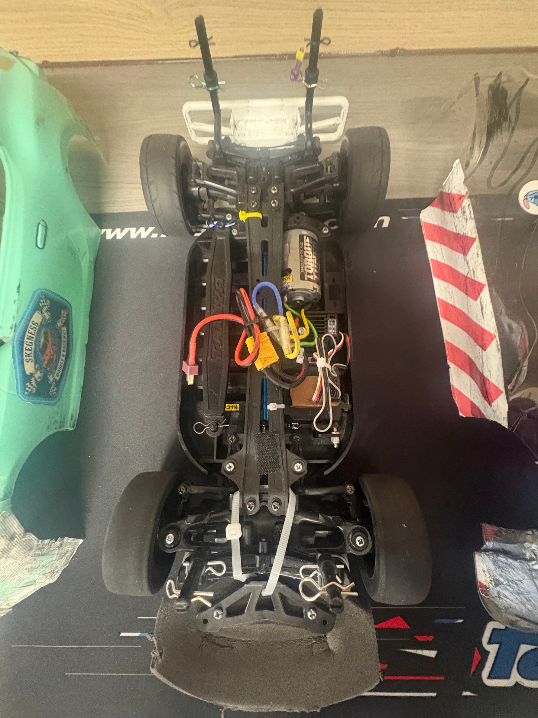 Ex-Hire Car - Used Tamiya TT01E 4wd RC Car - Radio, ESC & Motor included - Needs Battery & Charger to complete (Car & Euo Truck Body included)