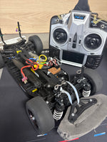 Ex-Hire Car - Used Tamiya TT01E 4wd RC Car - Radio, ESC & Motor included - Needs Battery & Charger to complete (Car & Euo Truck Body included)