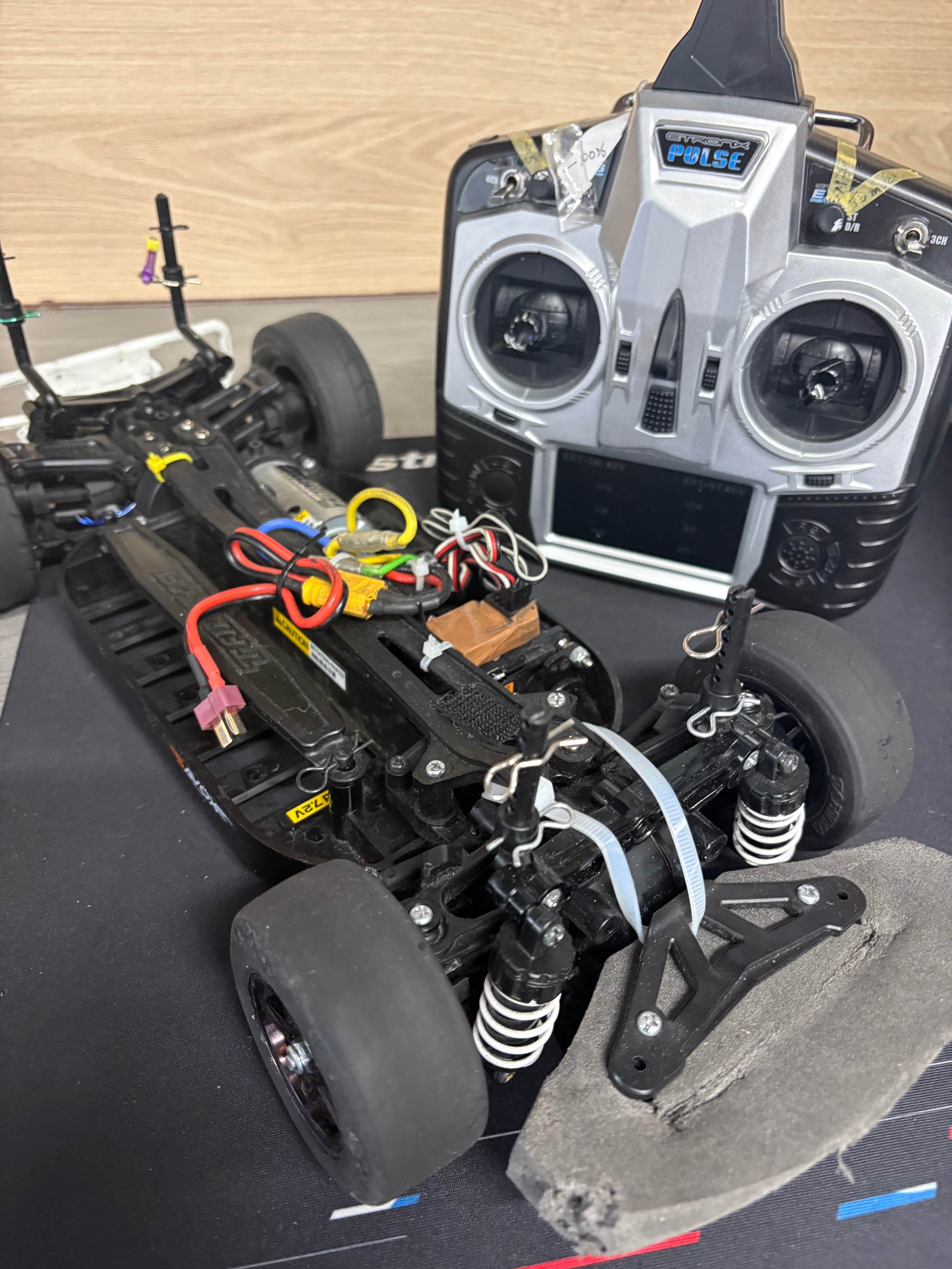 Ex-Hire Car - Used Tamiya TT01E 4wd RC Car - Radio, ESC & Motor included - Needs Battery & Charger to complete (Car & Euo Truck Body included)