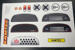 Kamtec - 1/12 MINI 756 Lexan Body With Spoiler & FREE Stickers - Fits all GT12 Minis Battcave / Kamtec / Mardave / Mini Assassin (CLEAR BODY) (160mm wide by 178mm wheelbase) (Standard Thickness)