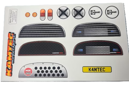Kamtec - 1/12 MINI Manic 750 Lexan Body (No Wing) FREE Stickers - Fits all GT12 Minis Battcave / Kamtec / Mardave / Mini Assassin (CLEAR BODY) (160mm wide by 178mm wheelbase) (Standard Thickness) (No Spoiler)