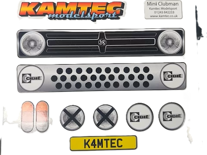 Kamtec - 1/12 MINI Clubman 758 Lexan Body & FREE Stickers - Fits all GT12 Minis Battcave / Kamtec / Mardave / Mini Assassin (CLEAR BODY) (160mm wide by 178mm wheelbase) (Standard Thickness) (No Spoiler)