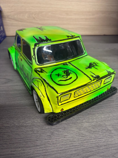 Kamtec - 1/12th Used 1S ESC Mini Racer Pro, Airbrushed body, 25T Brushed motor, Digital Servo (just Radio, battery and charger to complete)