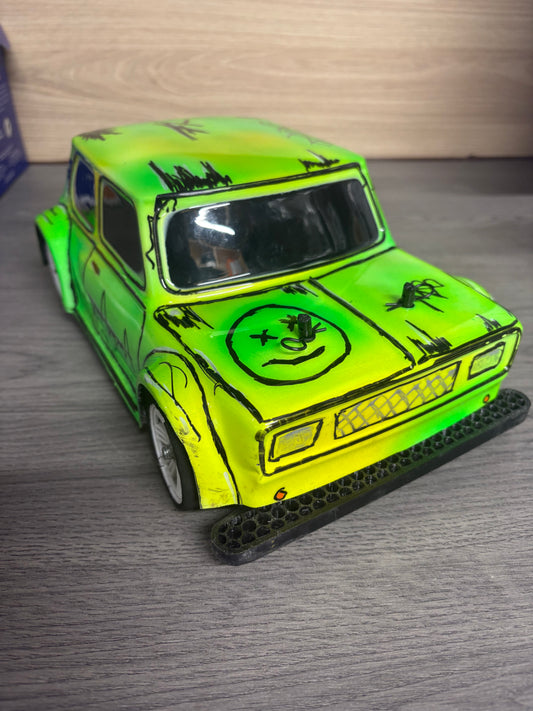 Kamtec - 1/12th Used 1S ESC Mini Racer Pro, Airbrushed body, 25T Brushed motor, Digital Servo (just Radio, battery and charger to complete)