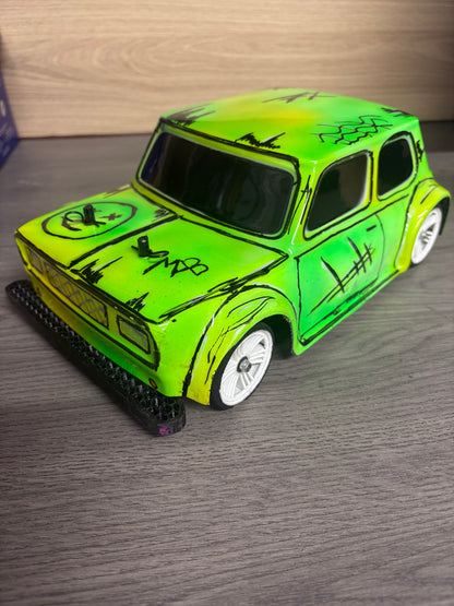 Kamtec - 1/12th Used 1S ESC Mini Racer Pro, Airbrushed body, 25T Brushed motor, Digital Servo (just Radio, battery and charger to complete)