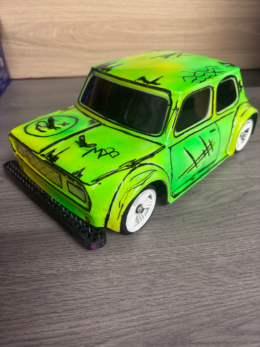 Kamtec - 1/12th Used 1S ESC Mini Racer Pro, Airbrushed body, 25T Brushed motor, Digital Servo (just Radio, battery and charger to complete)