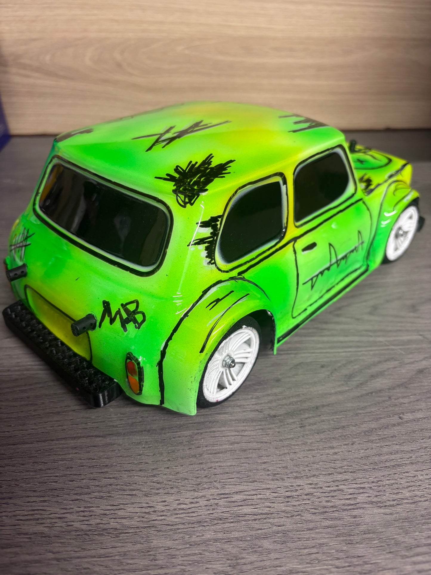 Kamtec - 1/12th Used 1S ESC Mini Racer Pro, Airbrushed body, 25T Brushed motor, Digital Servo (just Radio, battery and charger to complete)