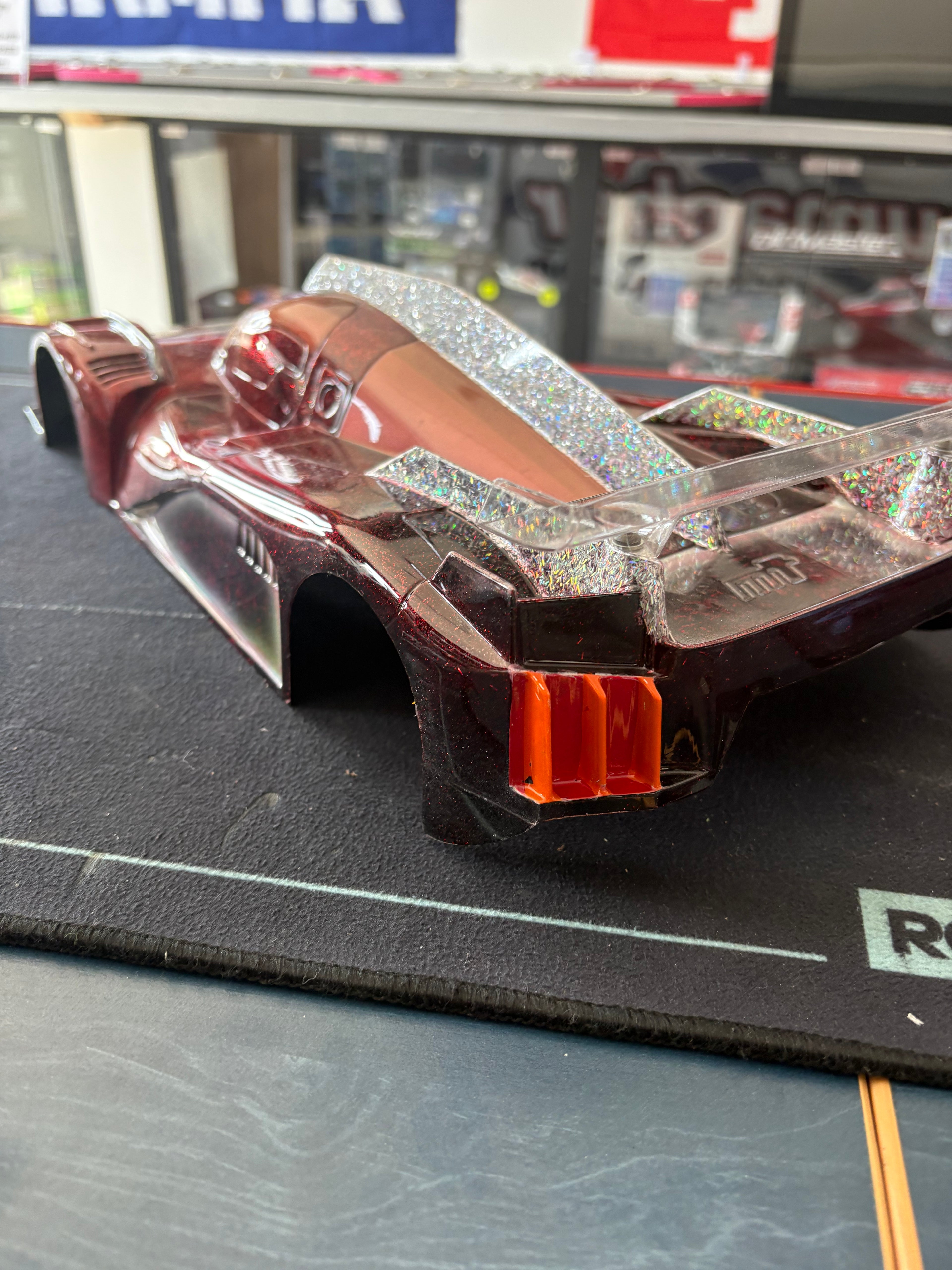 Montech - 1/10 Touring Airbrushed Hyper Car Body Shell - like New! holes mounted from Tamiya TA08 Pro