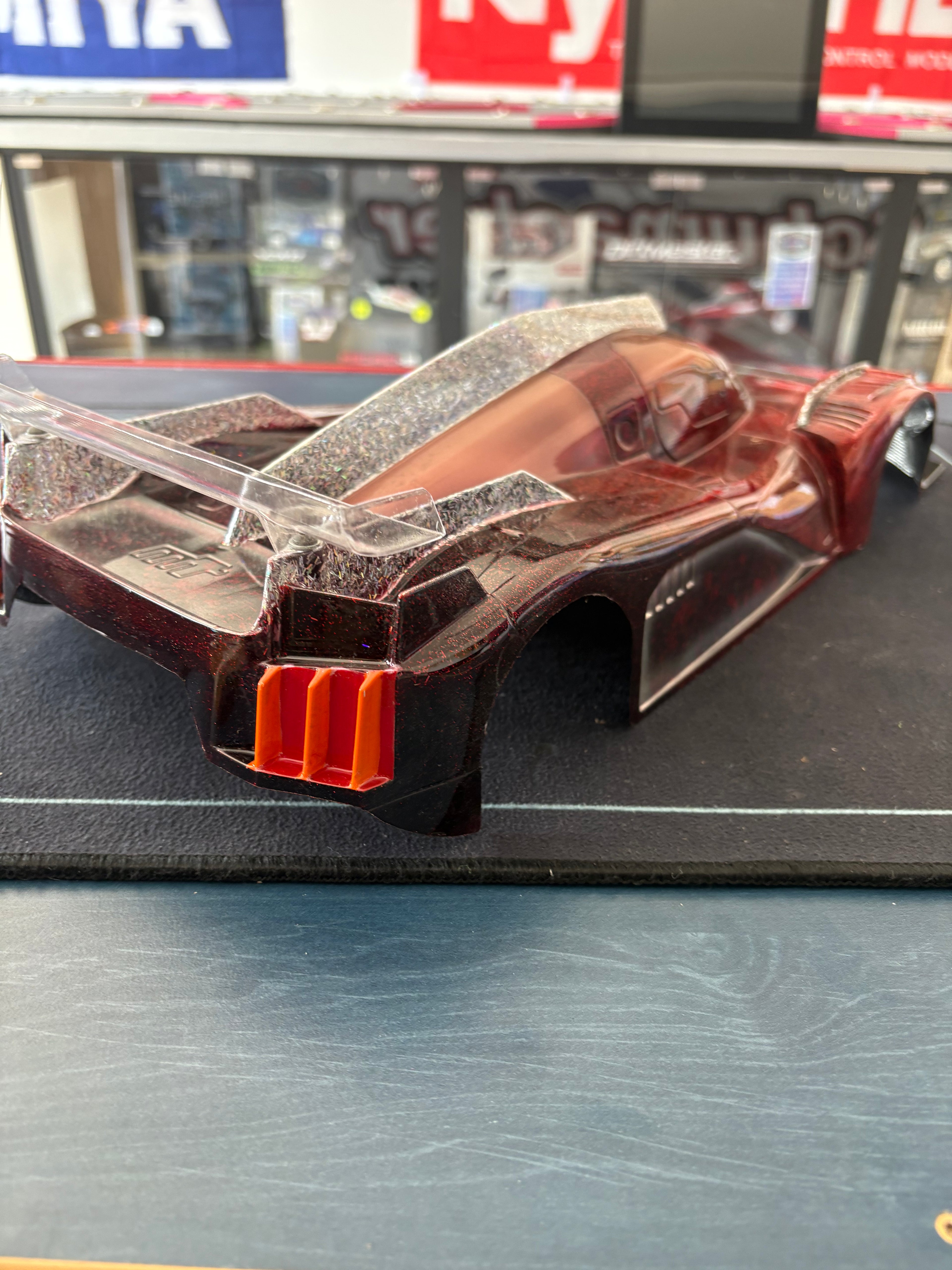 Montech - 1/10 Touring Airbrushed Hyper Car Body Shell - like New! holes mounted from Tamiya TA08 Pro