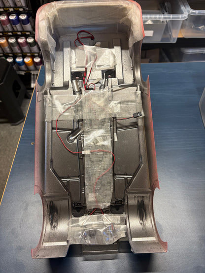 Used Race Body - RC Body - 1/10 190mm Man TGS for Tamiya 1/14 TT01E Euro Trucks (good condition and includes lights)