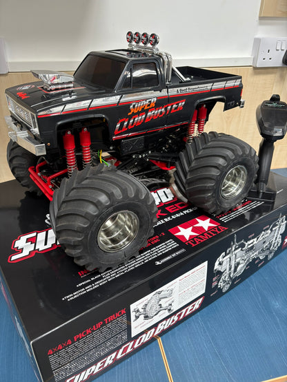 (Used Demo) TAMIYA - 47432 SUPER CLOD BUSTER RTR 4x4x4 Black Edition - 1/10 4WD OFF ROAD TRUCK - Just add Charger