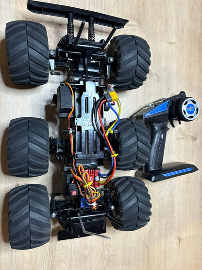 (Used Demo) TAMIYA 58646 - RC Truck 1/18 KONGHEAD 6X6 - (G6-01) With Radio, Hobbywing 1080 ESC, Core 21Motor and 2x Digi High Torque Steering Servos (4 wheel steer capable)