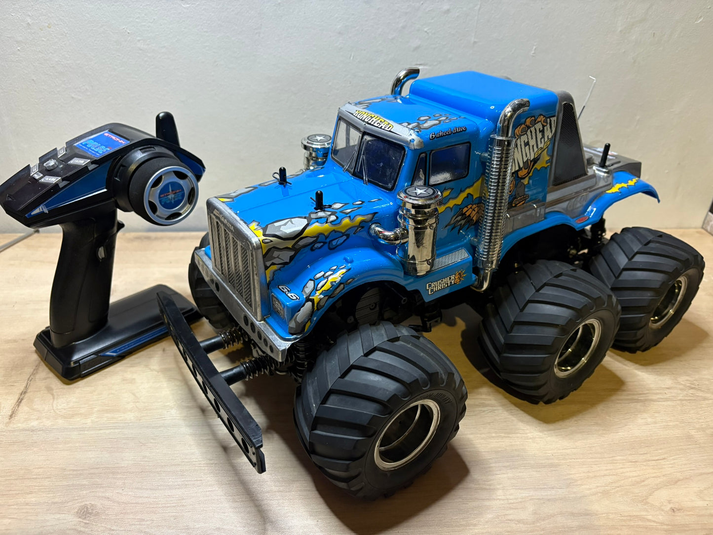 (Used Demo) TAMIYA 58646 - RC Truck 1/18 KONGHEAD 6X6 - (G6-01) With Radio, Hobbywing 1080 ESC, Core 21Motor and 2x Digi High Torque Steering Servos (4 wheel steer capable)