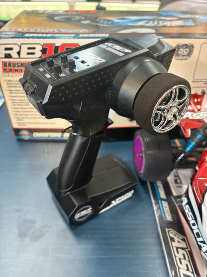 (Ex-DEMO) TEAM ASSOCIATED - RB10 Almost (Brushless) RTR RED 1/10 BUGGY (No battery or Charger) AS90032 (Extra New Carpet Tyres, inserts and Purple Wheels Fitted)