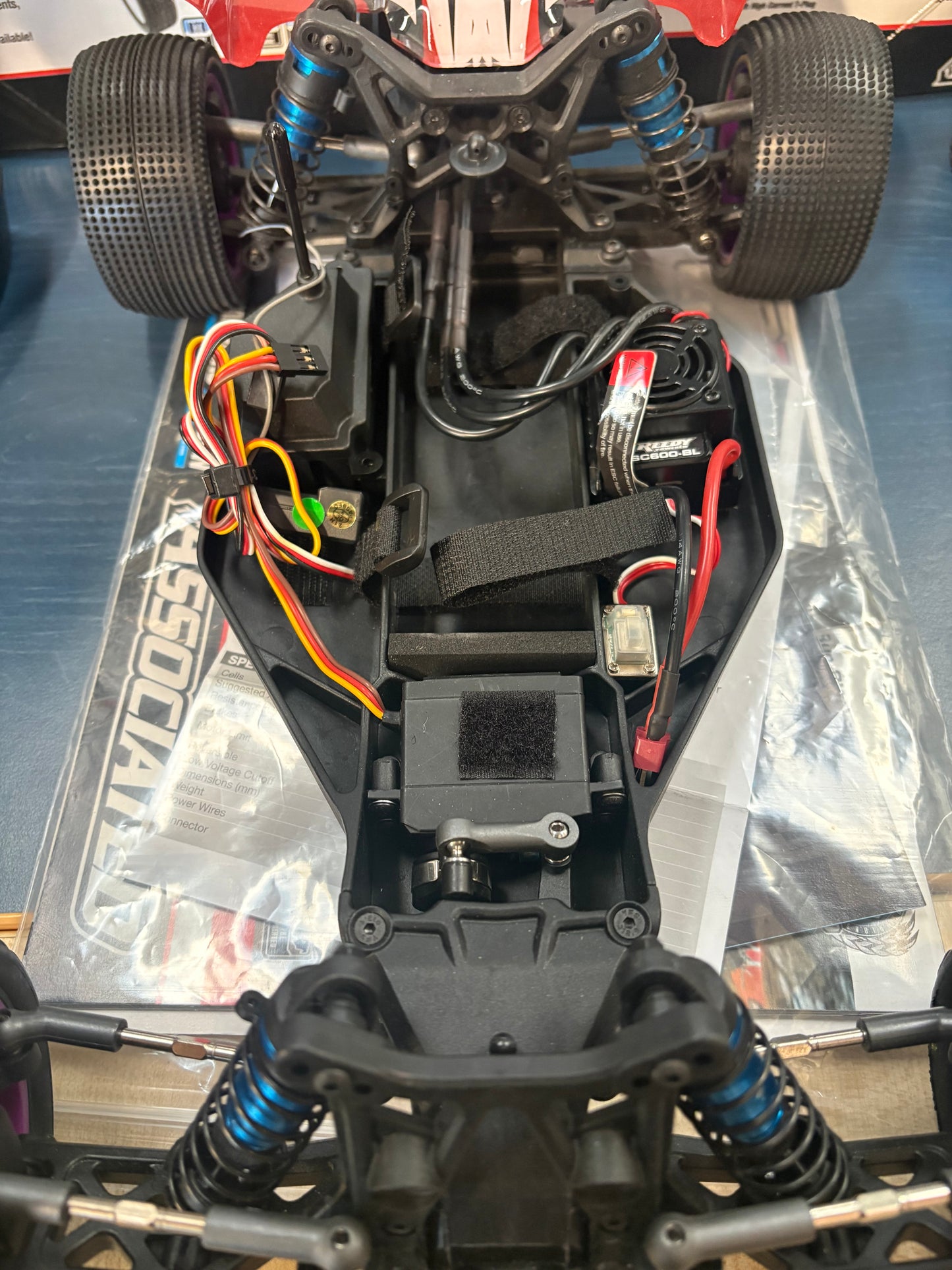 (Ex-DEMO) TEAM ASSOCIATED - RB10 Almost (Brushless) RTR RED 1/10 BUGGY (No battery or Charger) AS90032 (Extra New Carpet Tyres, inserts and Purple Wheels Fitted)