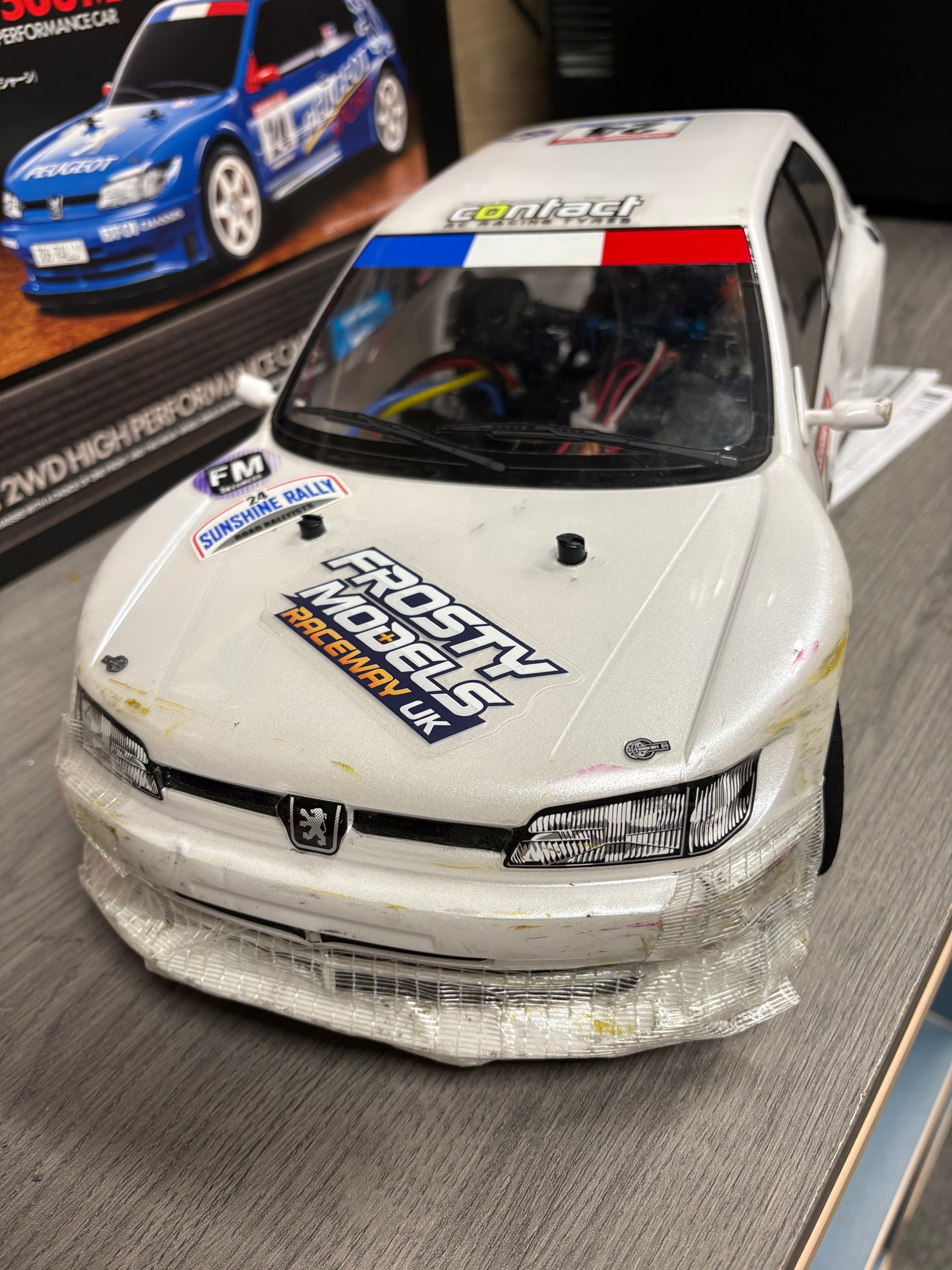 (Ex-demo) Tamiya - BT01 Peugeot 306 1/10 RC FWD Touring Car with Hopups - (Radio will not be included)