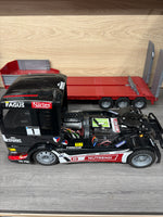 (Custom Made) Tamiya CC-02 4WD Solid Beam 1/14 Race Truck Replica & Trailer (Lipo, Esc, Motor, Servo & Radio included - Justadd charger)