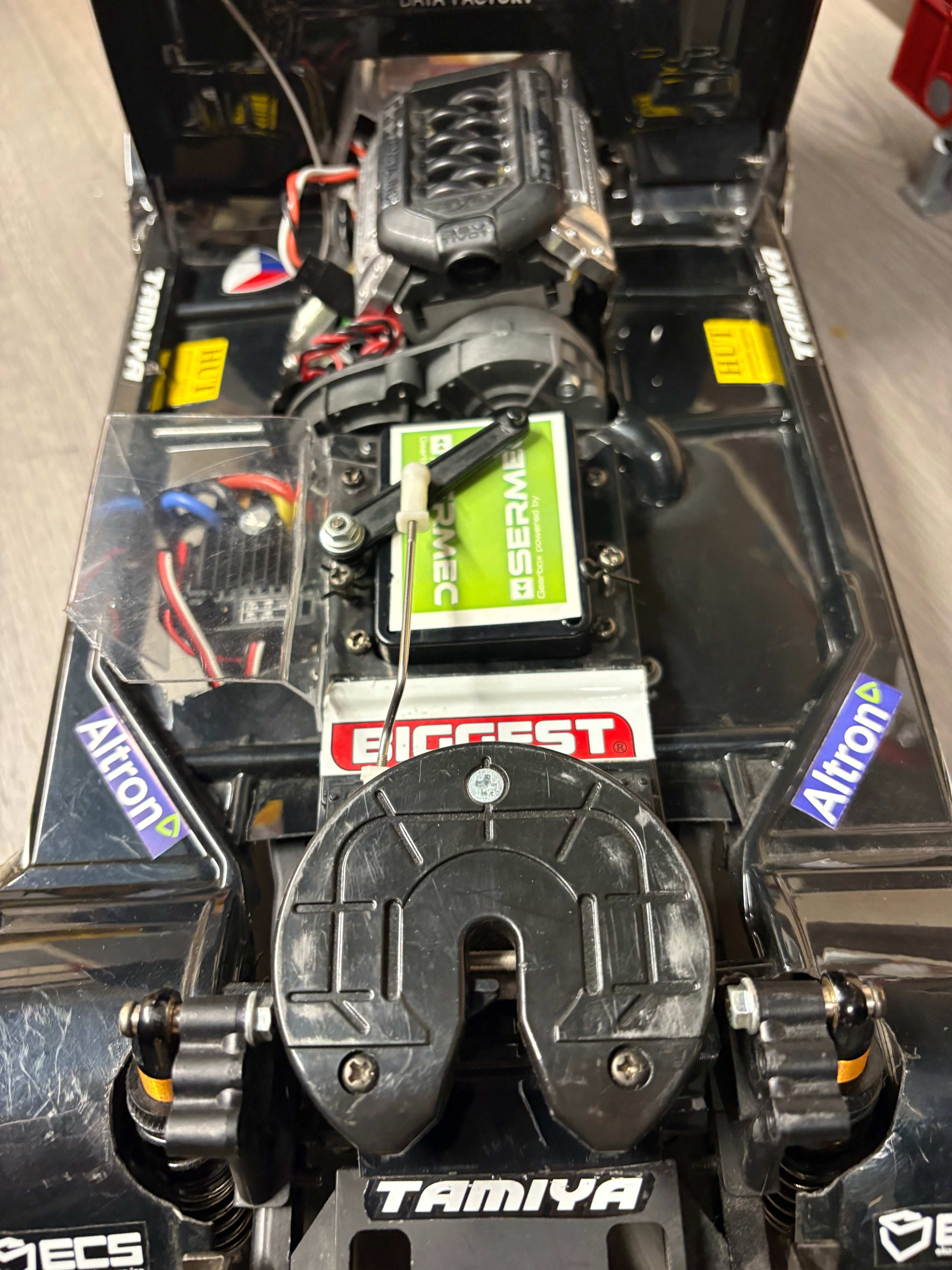 (Custom Made) Tamiya CC-02 4WD Solid Beam 1/14 Race Truck Replica & Trailer (Lipo, Esc, Motor, Servo & Radio included - Justadd charger)