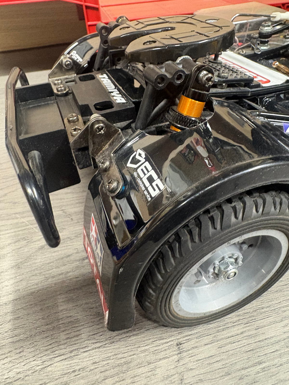 (Custom Made) Tamiya CC-02 4WD Solid Beam 1/14 Race Truck Replica & Trailer (Lipo, Esc, Motor, Servo & Radio included - Justadd charger)