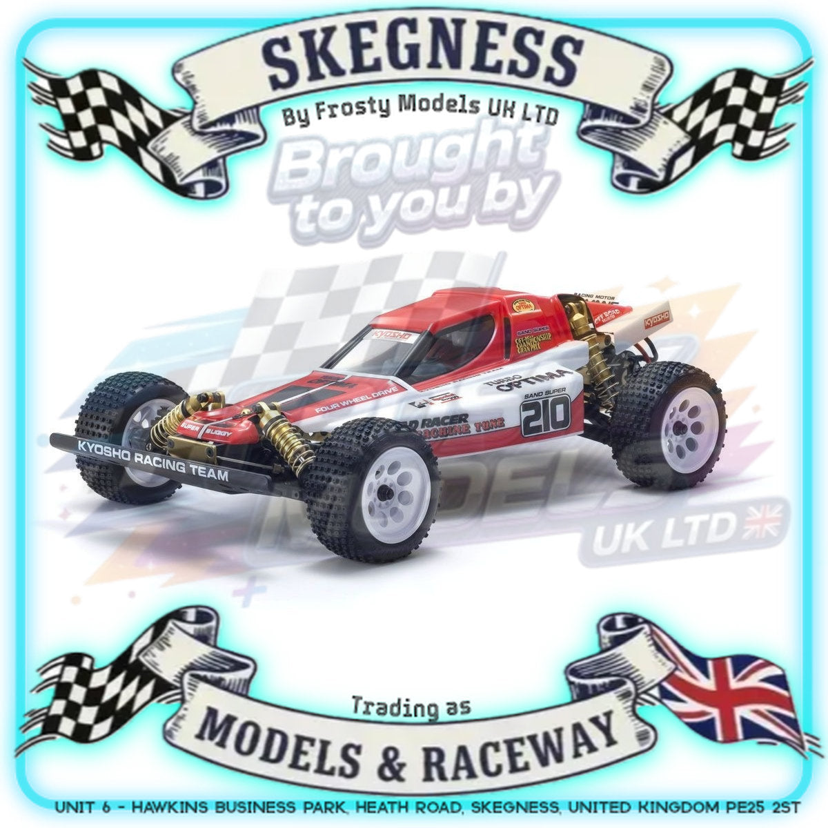 KYOSHO - RC Buggy Turbo Optima 4WD 1/10 Kit *Legendary Series* - K.30619 (Requires all electrics)