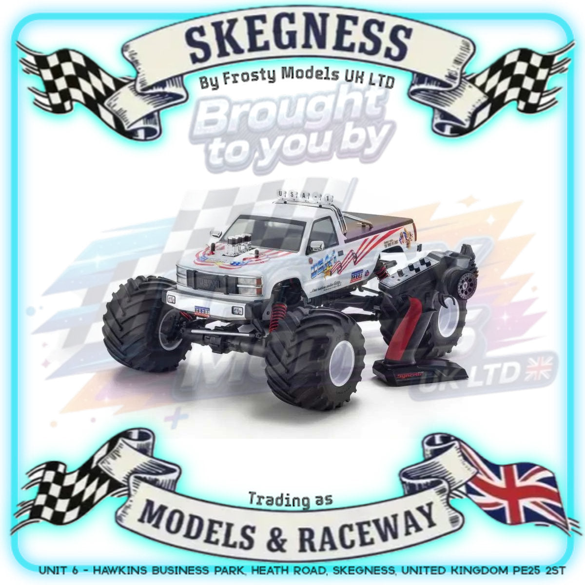 KYOSHO - RC USA-1 VE 1/8 4WD Readyset EP Monster Truck (Torx8-Brainz8 ESC) - K.34257D (Just add Battery & Charger)