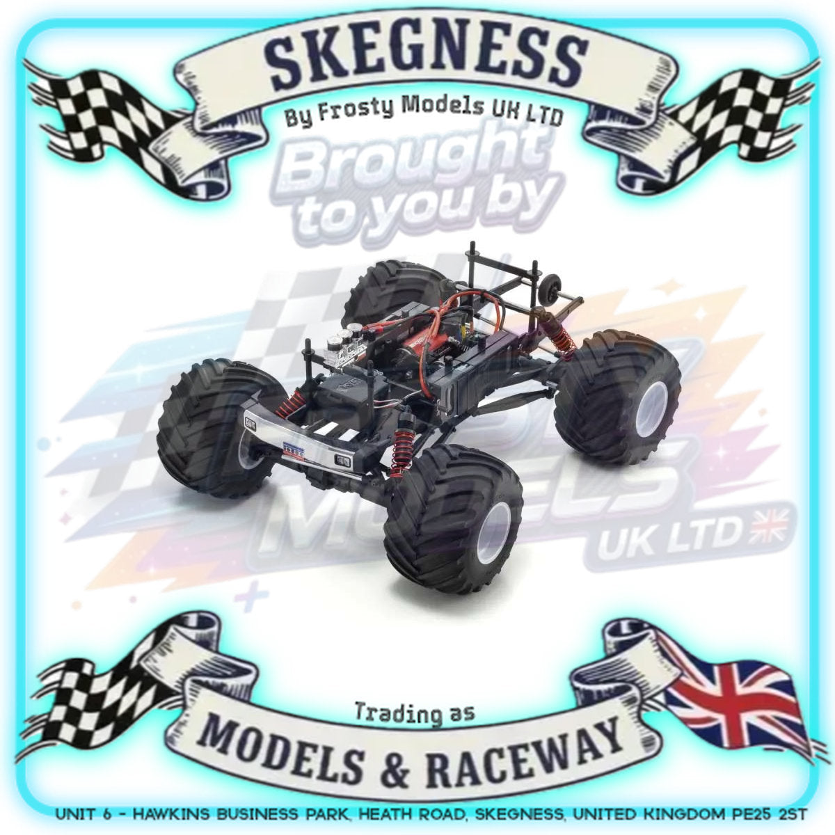 KYOSHO - RC USA-1 VE 1/8 4WD Readyset EP Monster Truck (Torx8-Brainz8 ESC) - K.34257D (Just add Battery & Charger)