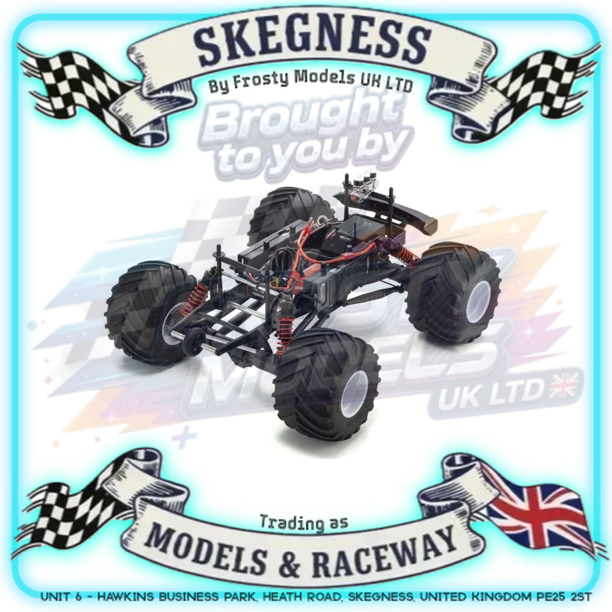 KYOSHO - RC USA-1 VE 1/8 4WD Readyset EP Monster Truck (Torx8-Brainz8 ESC) - K.34257D (Just add Battery & Charger)
